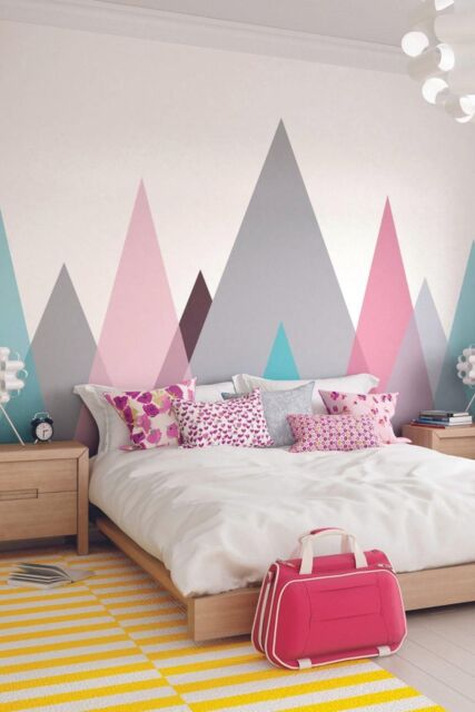 Origin Murals Abstract Mountains Wall Mural - Size: W350 cm x H280 cm - image 1