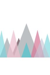 Origin Murals Abstract Mountains Wall Mural - Size: W350 cm x H280 cm - thumbnail 2
