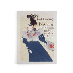 "Artery8 La Revue Blanche Advert Canvas Wall Art Print Toulouse Lautrec in Blue - Size: W24"" x H32""" - thumbnail 1