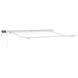 Berkfield Home Manual Retractable Awning with LED Green & White 300x250 cm - thumbnail 3
