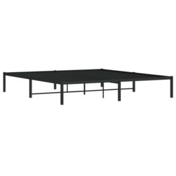 Berkfield Home Metal Bed Frame Black 180x200 cm Super King Size - thumbnail 4