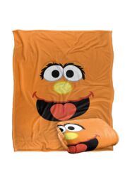 Sesame Street Murray Face Silky Touch Super Soft Throw Blanket 152 X 127 cm in White - thumbnail 2
