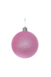 KDMD Pink Glitter Shatterproof Bauble 20cm Assorted Designs - thumbnail 2