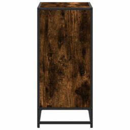 Berkfield Home Book Cabinet Smoked Oak 60x35x76 cm Engineered Wood in Brown - Size: 60 x 35 x 76 cm - thumbnail 5