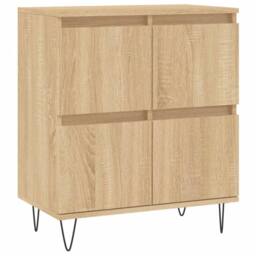 Berkfield Home Sideboards 3 pcs Sonoma Oak Engineered Wood in Light Tan - thumbnail 5