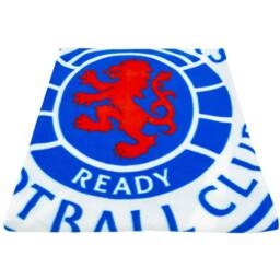 Rangers FC Pulse Fleece Blanket in Blue - thumbnail 2