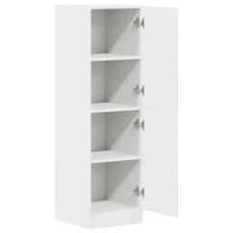 Berkfield Home Kitchen Cabinet White 38x41.5x131.5 cm Engineered Wood - thumbnail 5