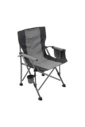 Living and Home Outdoor Portable Folding Camping Chair in Grey - thumbnail 4