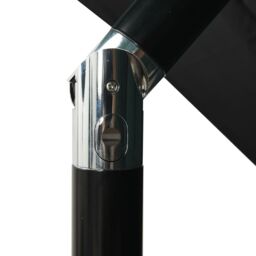 Berkfield Home 3-Tier Parasol with Aluminium Pole Black 2.5x2.5 m - thumbnail 6