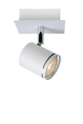 Lucide 'RILOU' Dimmable Rotatable Stylish Indoor LED Ceiling Spotlight GU10 in White - thumbnail 1