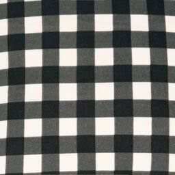OHS 2 x Gingham Faux Linen Frill Cushion Covers - Size: 45 cm x 45 cm - thumbnail 6