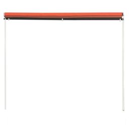 Berkfield Home Retractable Awning 300x150 cm Orange & Brown - thumbnail 4