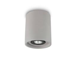 Netlighting Oak 1 Light Round Surface Mounted Downlight Light Grey - thumbnail 1