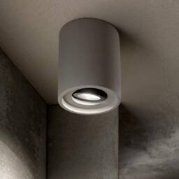 Netlighting Oak 1 Light Round Surface Mounted Downlight Light Grey - thumbnail 2
