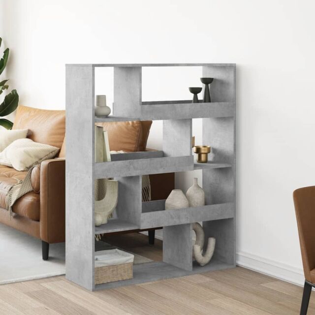 Berkfield Home Room Divider Concrete Grey 100x33x125.5 cm Engineered Wood - image 1