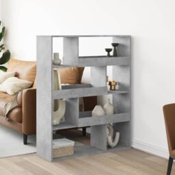 Berkfield Home Room Divider Concrete Grey 100x33x125.5 cm Engineered Wood - thumbnail 1