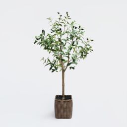 OHS Artificial Olive Tree Plant in Pot Home Decor Party New Home Natural Style 110cm in Green - thumbnail 4