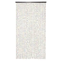 FLAVORA 27 Strings Wooden Beaded Door Curtain Divider in Red - Size: 1 - thumbnail 1