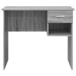 Berkfield Home Modern Desk with Storage Grey Sonoma 90x49.5x75 cm Engineered wood - thumbnail 6