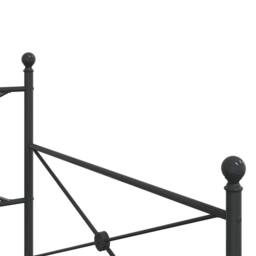 Berkfield Home Day Bed without Mattress Black 100x200 cm Steel - thumbnail 8