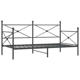 Berkfield Home Day Bed without Mattress Black 100x200 cm Steel