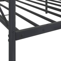 Berkfield Home Day Bed without Mattress Black 100x200 cm Steel - thumbnail 9
