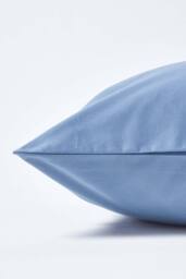 Homescapes Continental Egyptian Cotton Pillowcase 1000 TC, 60 x 60 cm in Blue - thumbnail 2