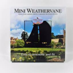Buttercup Farm Mini Yacht Weathervane - Steel - L38 x W38 x H52 cm - Black - thumbnail 2