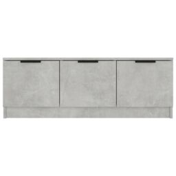 Berkfield Home TV Cabinet Concrete Grey 102x35x36.5 cm Engineered Wood - thumbnail 6