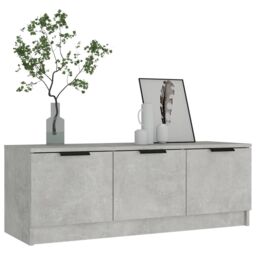 Berkfield Home TV Cabinet Concrete Grey 102x35x36.5 cm Engineered Wood - thumbnail 5