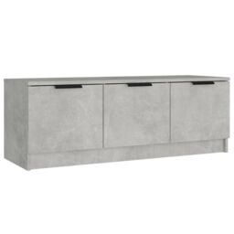Berkfield Home TV Cabinet Concrete Grey 102x35x36.5 cm Engineered Wood - thumbnail 2