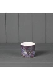 KDMD Purple & Multicolour Intricate Pagoda Pot