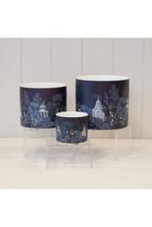 KDMD Purple & Multicolour Intricate Pagoda Pot - thumbnail 4