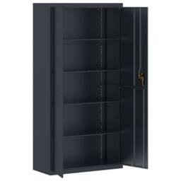 Berkfield Home Durable File Cabinet Anthracite 90x40x180 cm Steel in Charcoal - Size: 90 x 40 x 180 cm - thumbnail 4