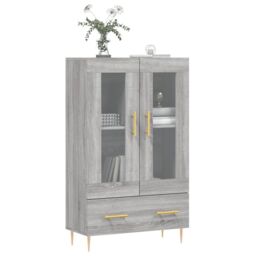 Berkfield Home Highboard Grey Sonoma 69.5x31x115 cm Engineered Wood - thumbnail 3