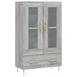 Berkfield Home Highboard Grey Sonoma 69.5x31x115 cm Engineered Wood - thumbnail 2