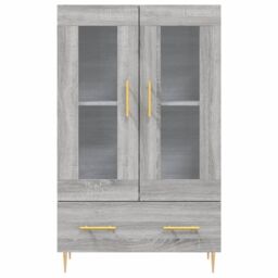 Berkfield Home Highboard Grey Sonoma 69.5x31x115 cm Engineered Wood - thumbnail 6