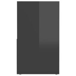 Berkfield Home TV Cabinet High Gloss Grey 149x30x52 cm Engineered Wood - Size: 149 x 30 x 52 cm - thumbnail 7