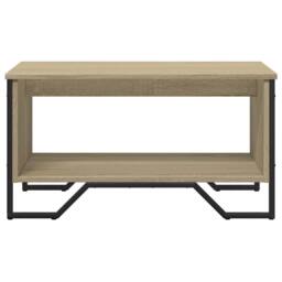 Berkfield Home Durable Coffee Table Sonoma Oak 75x51x40 cm Engineered Wood in Light Tan - Size: 75 x 51 x 40 cm - thumbnail 5