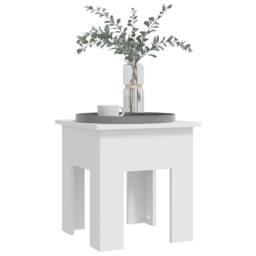 Berkfield Home Coffee Table White 40x40x42 cm Engineered Wood - Size: 40 x 40 x 42 cm - thumbnail 4