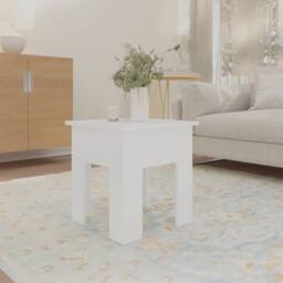 Berkfield Home Coffee Table White 40x40x42 cm Engineered Wood - Size: 40 x 40 x 42 cm - thumbnail 3