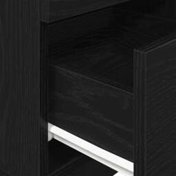 Berkfield Home Bedside Cabinet with 2 Drawers Black 36x36x68 cm - Size: 36 x 36 x 68 cm - thumbnail 8