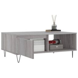 Berkfield Home Coffee Table Grey Sonoma 90x60x35 cm Engineered Wood - Size: 90 x 60 x 35 cm - thumbnail 4