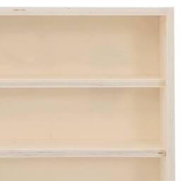 Berkfield Home Wall Display Cabinet with 6 Shelves 60x8.5x55 cm in Natural - thumbnail 8