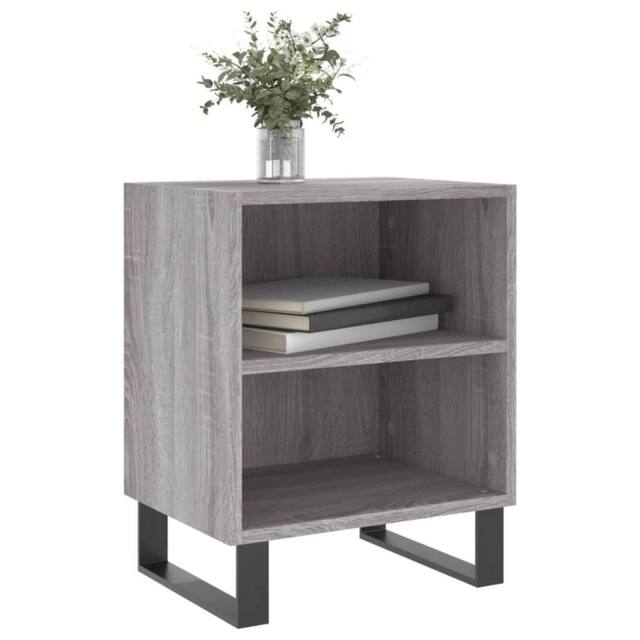 Berkfield Home Elegant Bedside Cabinets 2 pcs Grey Sonoma 40x30x50 cm Engineered Wood - Size: 40 x 30 x 50 cm - image 1