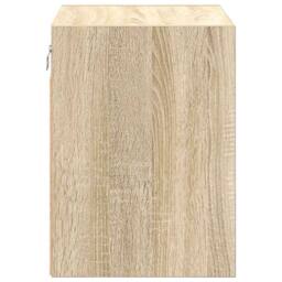 Berkfield Home Garage Wall Cabinet Sonoma Oak Engineered Wood in Brown - thumbnail 7