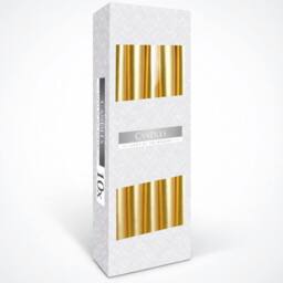 KDMD Gold Taper Candle - Elegant Metallic Finish for Decor & Ambiance - thumbnail 4