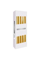 KDMD Gold Taper Candle - Elegant Metallic Finish for Decor & Ambiance