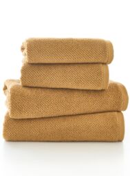 Deyongs Romeo Luxury Textured Quik Dri 100% Cotton Towels in Light Sand - Size: Bath Sheet - thumbnail 2