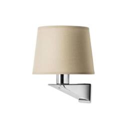Netlighting Gloss 1 Light Indoor Wall Light Chrome Satin Nickel E27 Special Offer in Silver